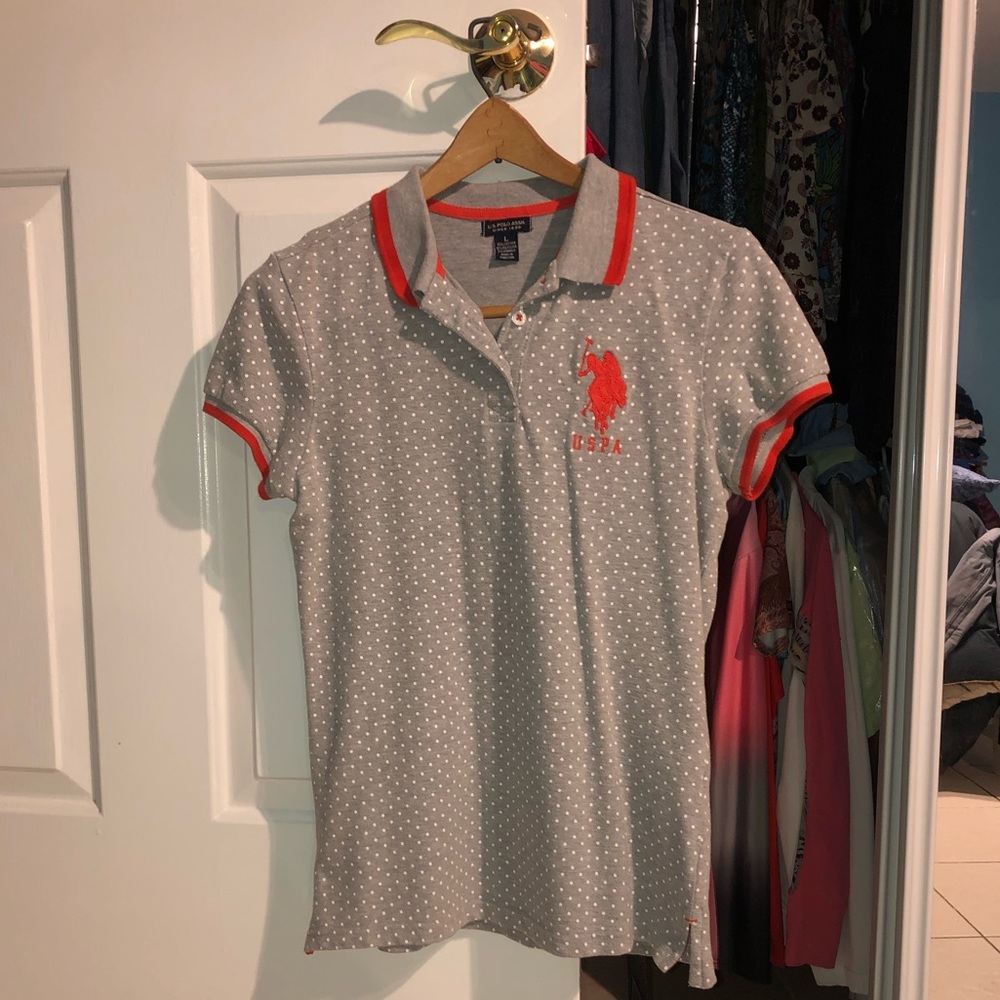 Gray Polkadot U.S. Polo Association